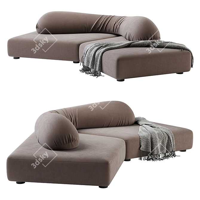 Modern EDRA Sofa with Style 3D model image 3