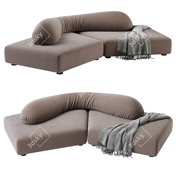 Modern EDRA Sofa with Style 3D model image 4