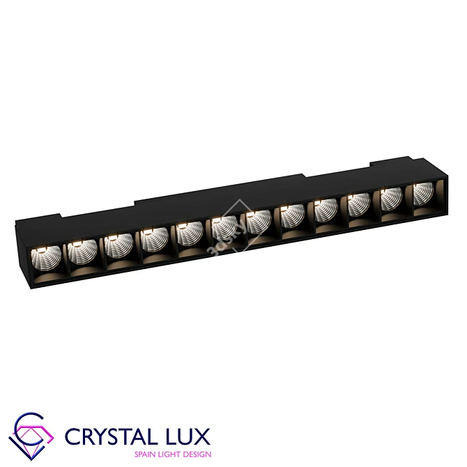 Crystal Lux Magnetic Track Light 3D model image 1