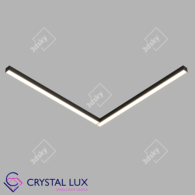 Crystal Lux Magnetic Track Light 3D model image 1