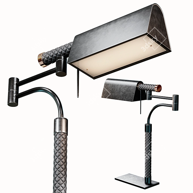 Sleek CASON Reading Lamp 3D model image 2