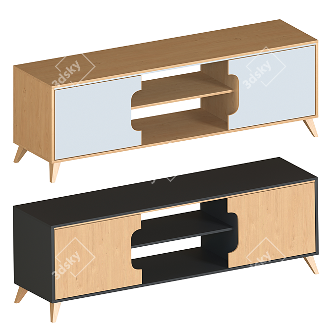 Modern TV Stand - 4 NOVA 3D model image 2