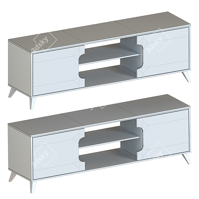 Modern TV Stand - 4 NOVA 3D model image 3