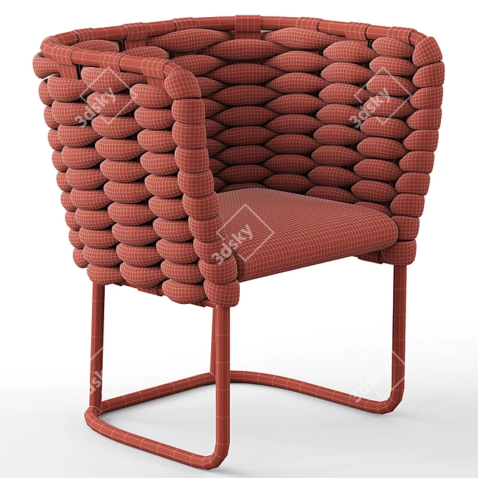 Ami Chair by Paola Lenti 3D model image 4