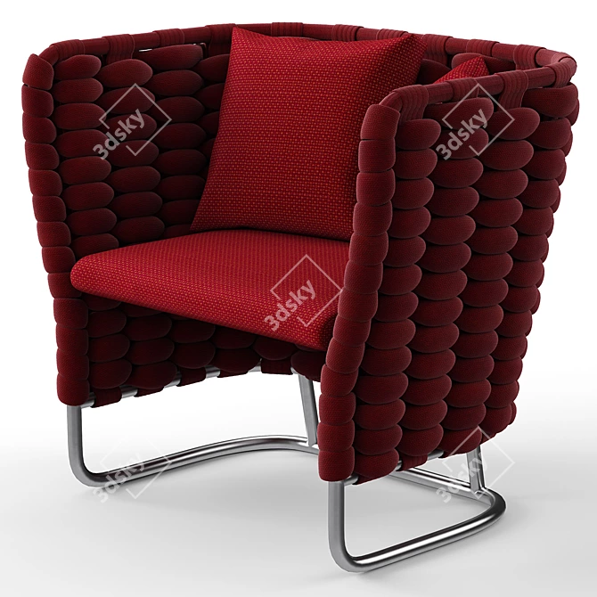 Ami Easy Chair by Paola Lenti 3D model image 2