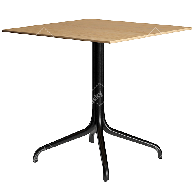 Chic Belleville Bistro Table 3D model image 2