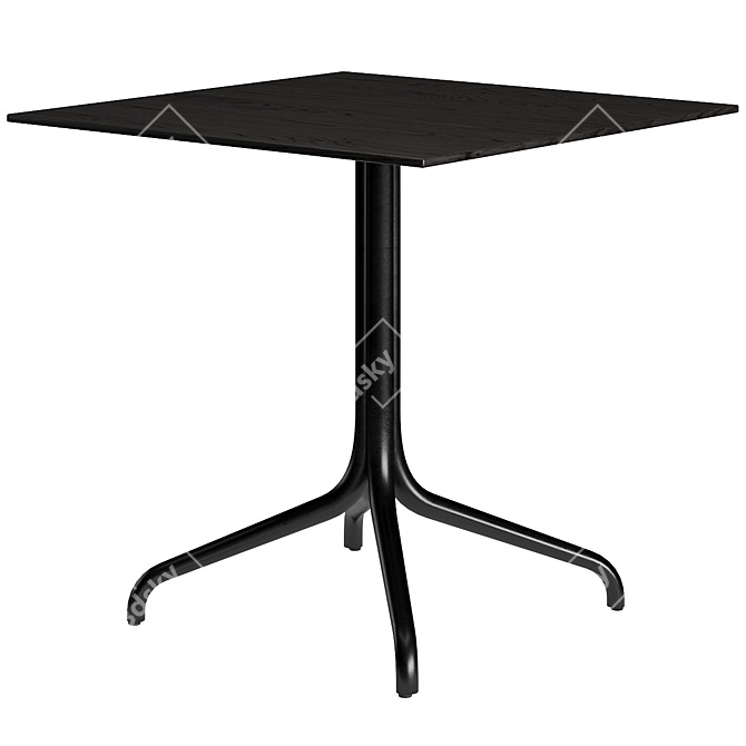 Chic Belleville Bistro Table 3D model image 3