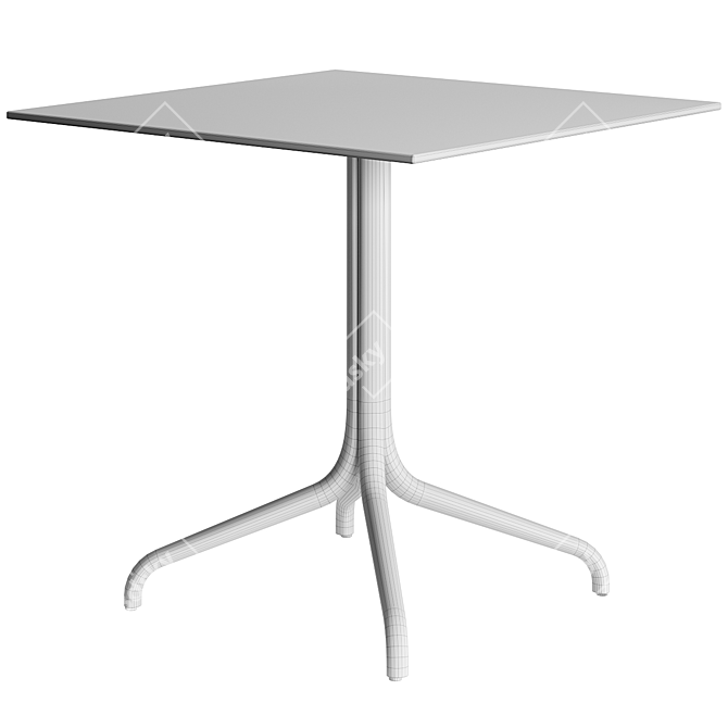 Chic Belleville Bistro Table 3D model image 4