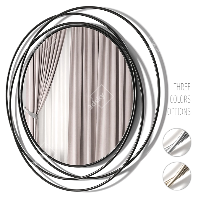 Elegant Mirrors by Ifdecor 3D model image 1