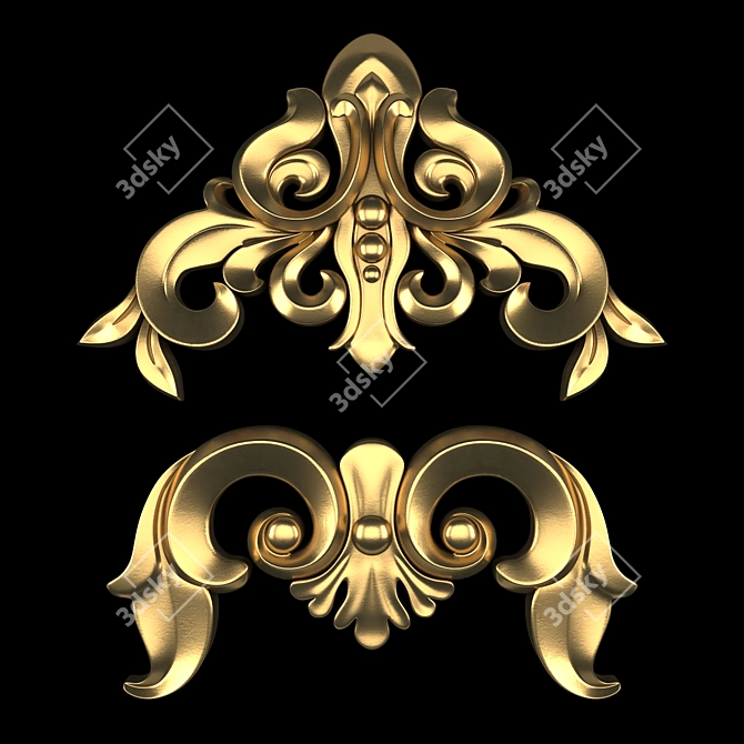 Ornament 24: 3D Max Gold 3D model image 1