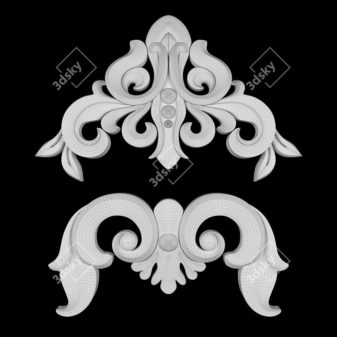 Ornament 24: 3D Max Gold 3D model image 5