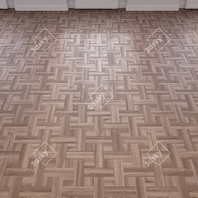 High-Quality Wood Floor 3D Model 3D model image 4