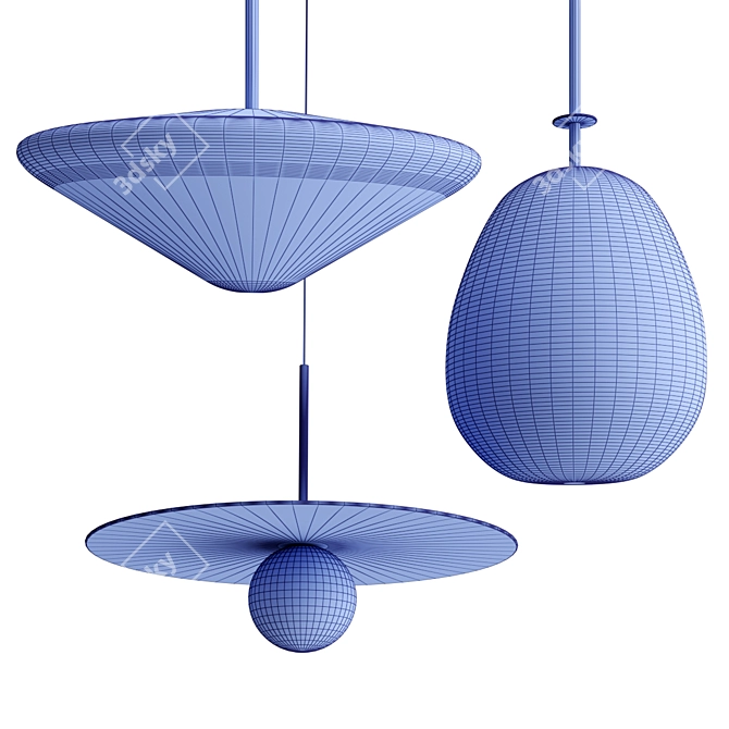 Modern LED Pendant Lamp Collection 3D model image 4