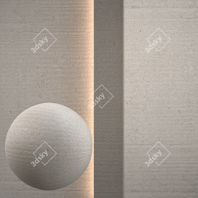 Perfect Seamless Concrete Texture 3D model image 1