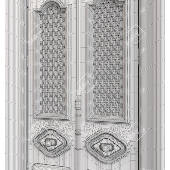 Classic Door 1400mm x 3500mm 3D model image 7