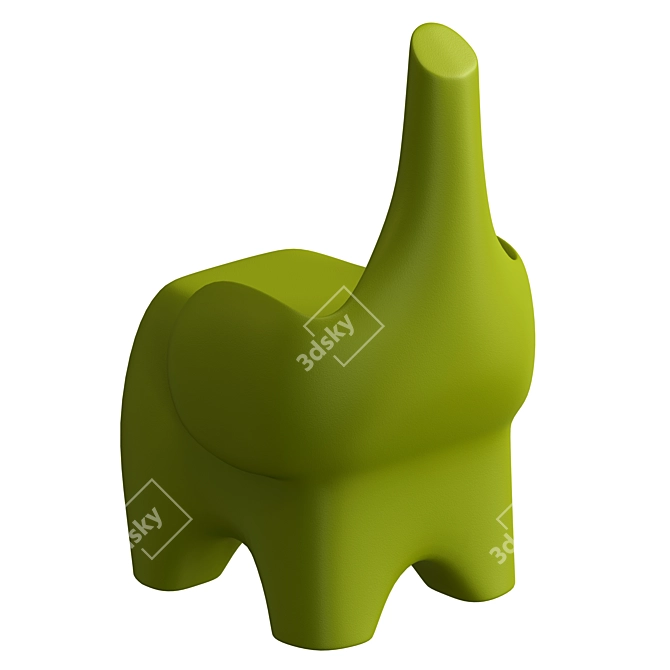 Colorful Tino Kids Stool 3D model image 5