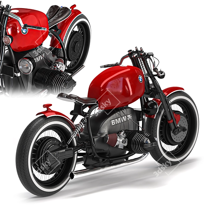 BMW R100 Cafe Racer 3D 3D model image 3