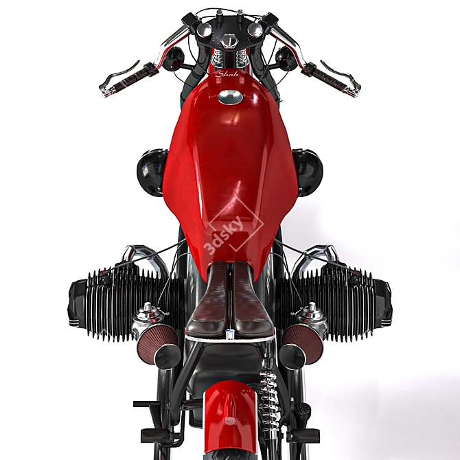 BMW R100 Cafe Racer 3D 3D model image 4