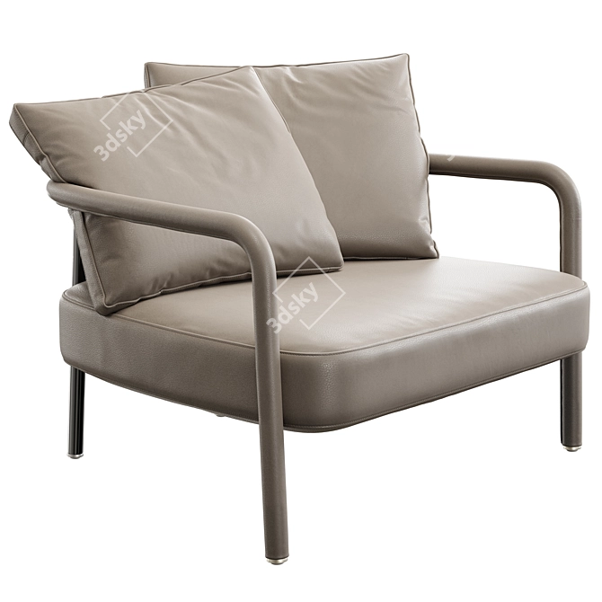 Chic Pochette Armchair - Vray+Corona 3D model image 1