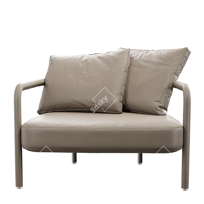 Chic Pochette Armchair - Vray+Corona 3D model image 2