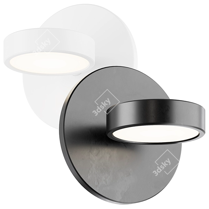 Tiny Discus Wall Light 3D model image 1