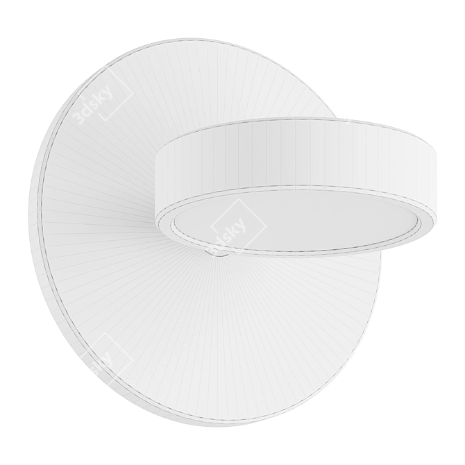 Tiny Discus Wall Light 3D model image 3