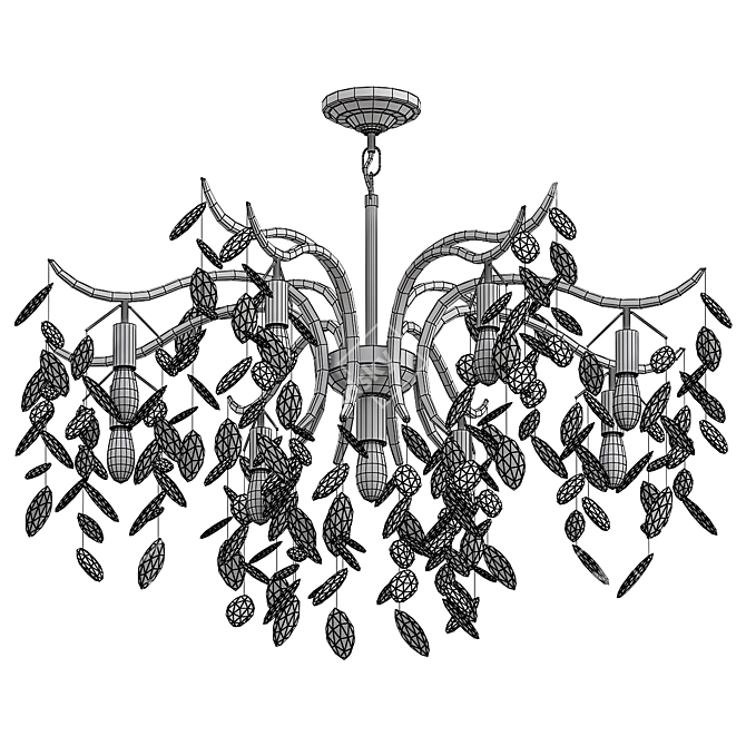 Modern Crystal Chandeliers Model 3Ds 3D model image 2