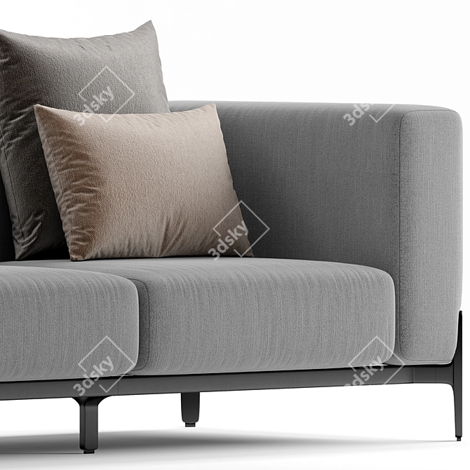 Modern Myyour Push 2-Seater Sofa 3D model image 6