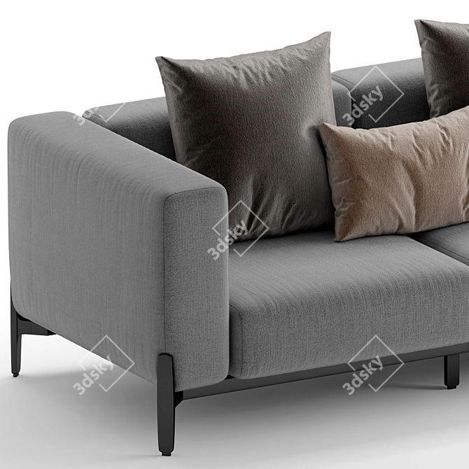 Modern Myyour Push 2-Seater Sofa 3D model image 7