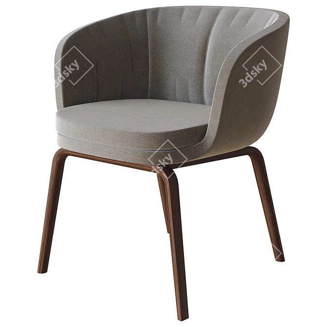 Modern Rossin Cloe Mini Armchair 3D model image 1