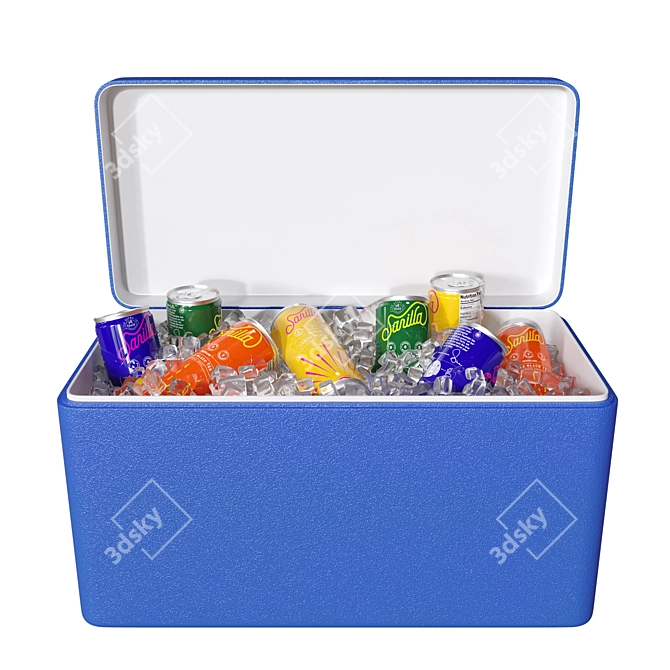 Portable Drinks Cooler Set 3D model image 1