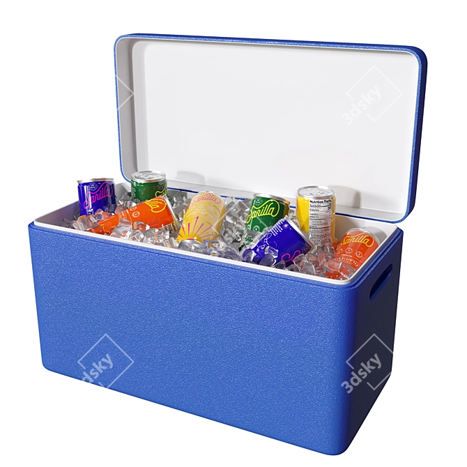 Portable Drinks Cooler Set 3D model image 2