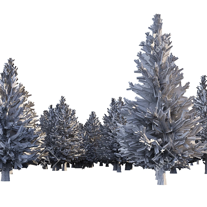 Spruce Forest 3D Model Render 3D model image 12