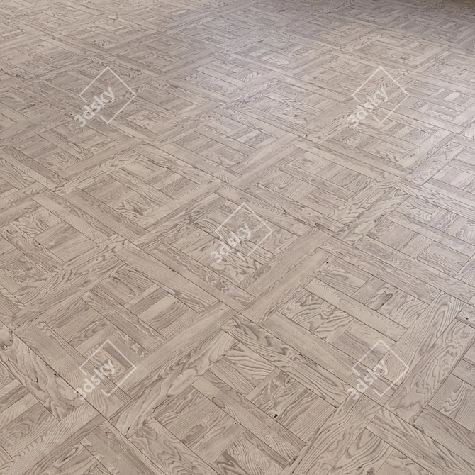 Wooden Floor 3D Model 3D model image 2