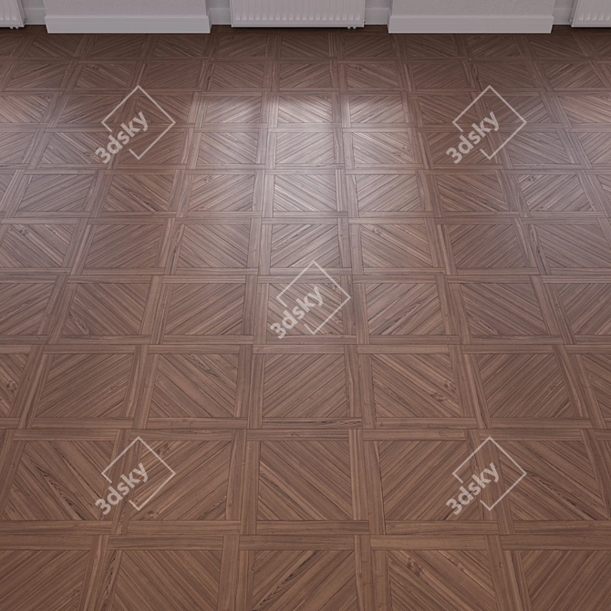 Wooden Floor 3D Model 3D model image 3