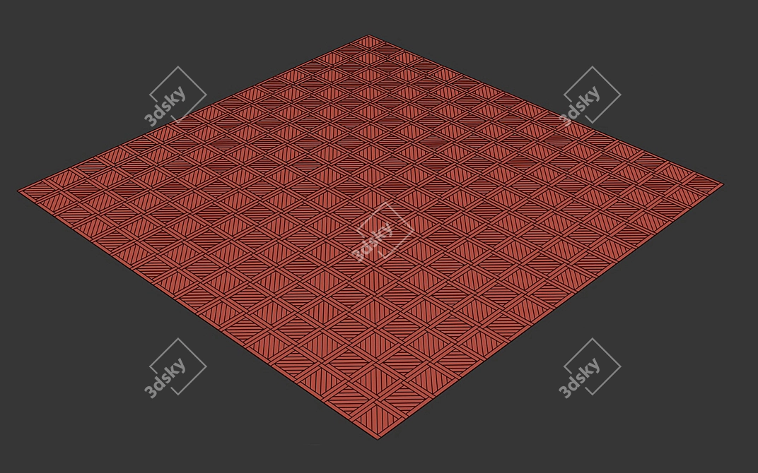 Wooden Floor 3D Model 3D model image 6