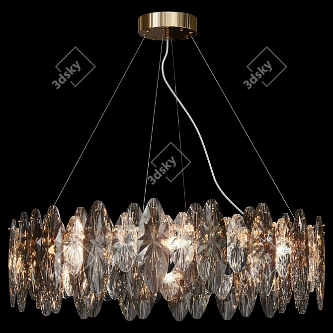 Elegant Crystal Lamp 2016 3D model image 1