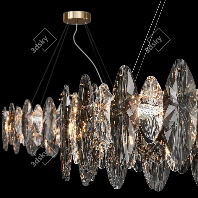 Elegant Crystal Lamp 2016 3D model image 3