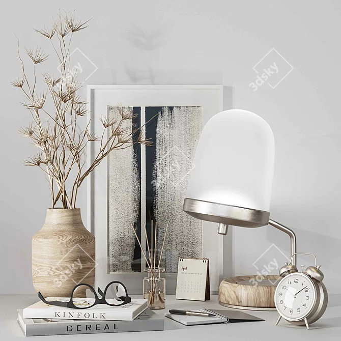 High-Quality 3D Decor Set 3D model image 1