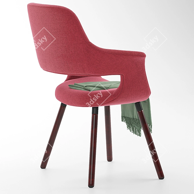 Modern Fabric Clive Chair 3D model image 6