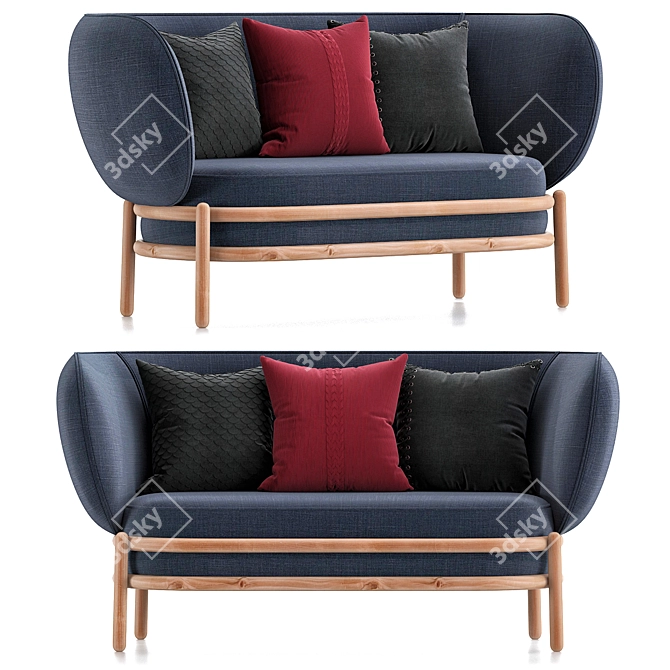 LUFTBALLOON Fabric Sofa - 3D Model 3D model image 3