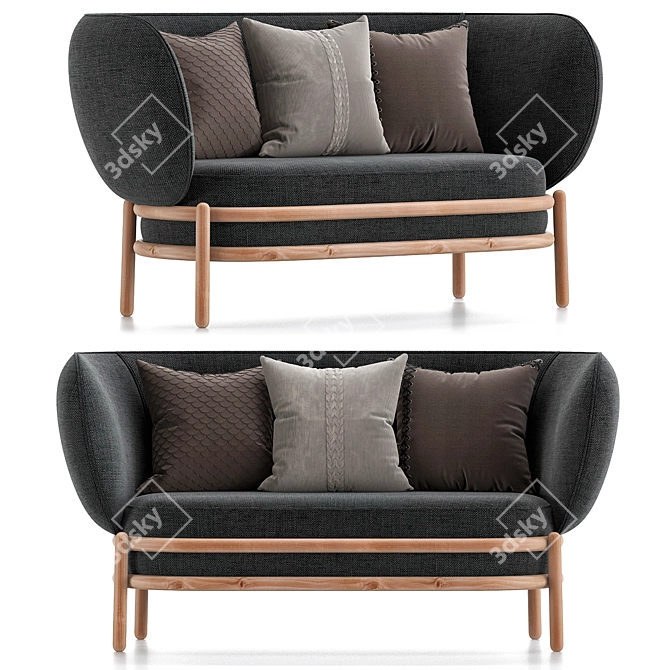 LUFTBALLOON Fabric Sofa - 3D Model 3D model image 4