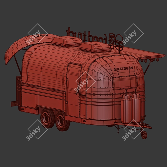  Airstream Food Truck 3D model image 5