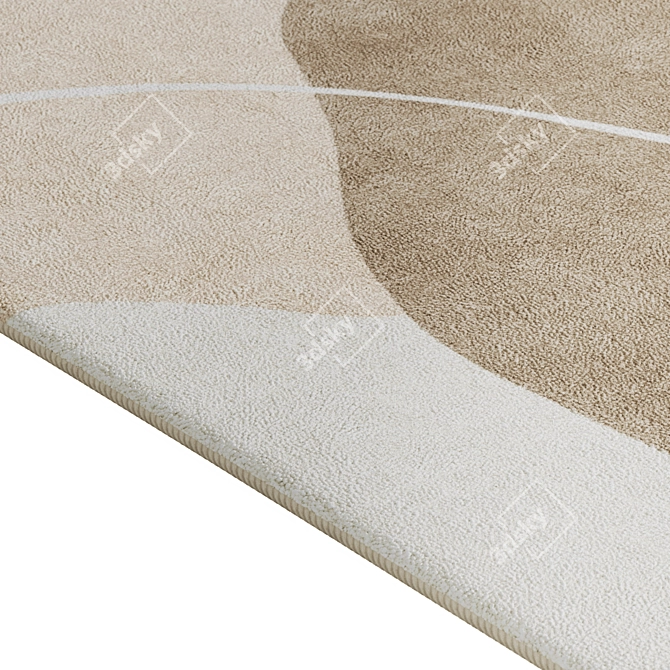 Modern Wabi-sabi Rug Set 3D model image 2