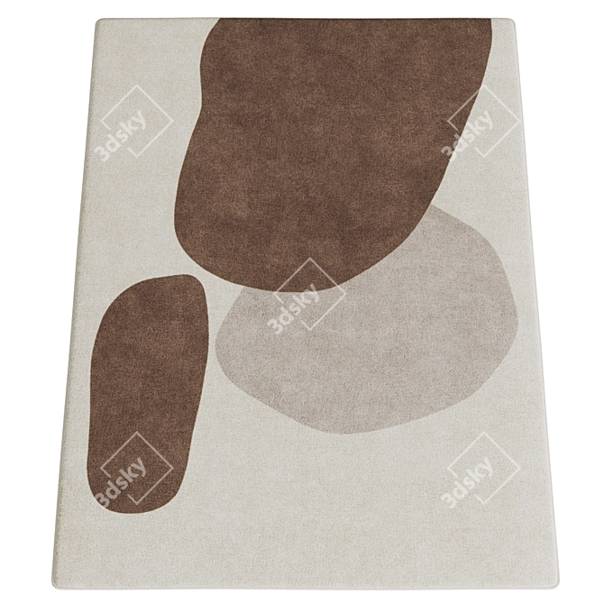 Modern Wabi-sabi Rug Set 3D model image 5