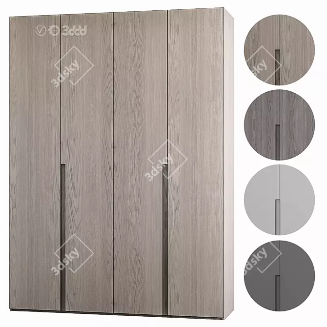 Modern Style Cupboard Set 3D model image 1