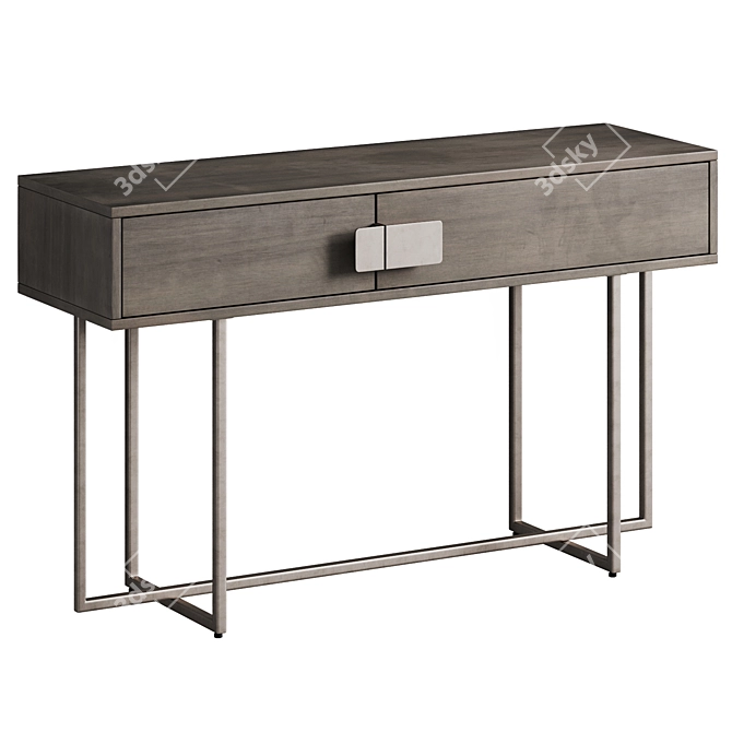 Elegant Sunpan Jade Console Tables. 3D model image 1