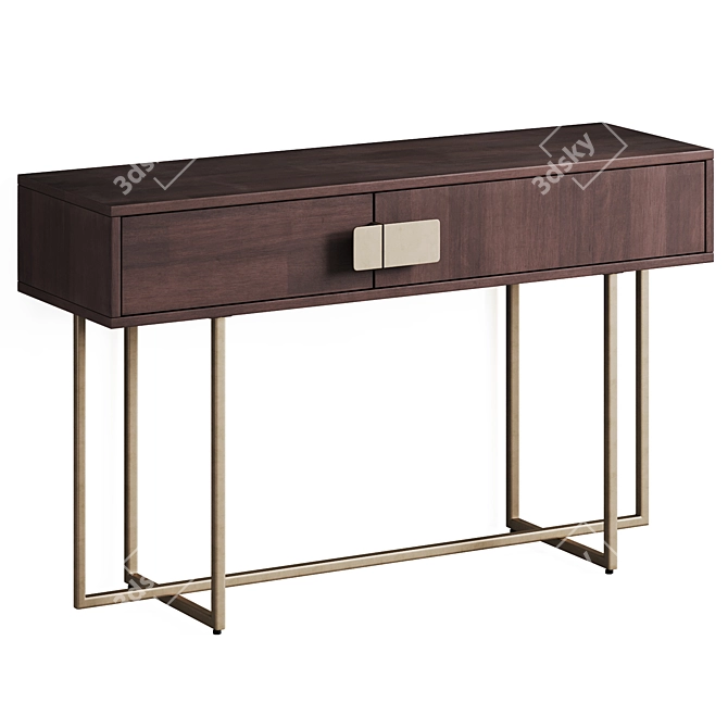 Elegant Sunpan Jade Console Tables. 3D model image 3