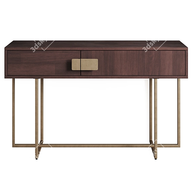 Elegant Sunpan Jade Console Tables. 3D model image 6