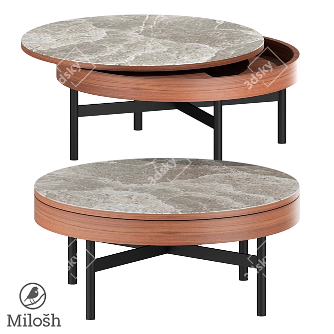 Modern Coffee Table Milosh Tendence 3D model image 1